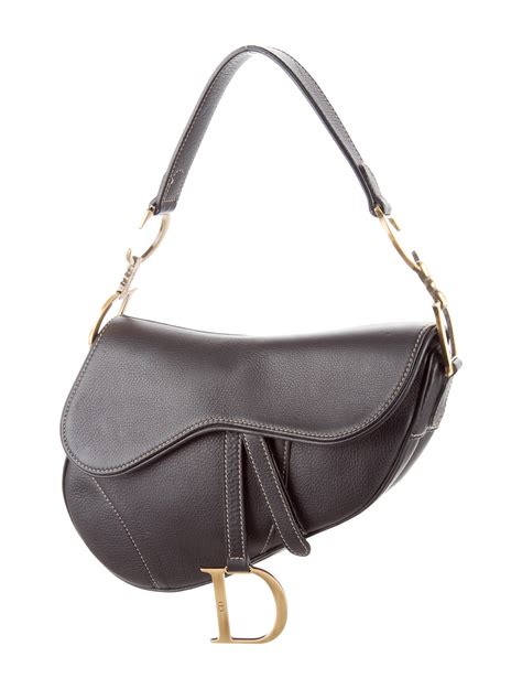 christian dior saddle bag leather